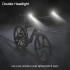 CarryBright CB800 Rearview Mirror Headlight Dual Function Bicycle Safety Equipment for City Riding and Trails