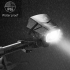 CarryBright CB800 Rearview Mirror Headlight Dual Function Bicycle Safety Equipment for City Riding and Trails
