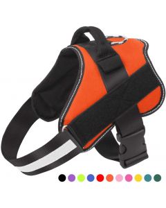 Dog Harness, No-Pull Reflective Breathable Adjustable Pet Vest with Handle for Outdoor Walking 