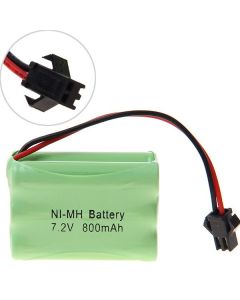 7.2V AAA 800mAh Ni-MH SM Plug Rechargeable Battery