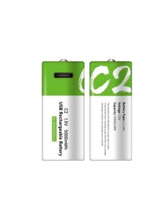 C2 1.5V 5000mWh Universal Micro USB Type -C Lithium Rechargeable Batteries