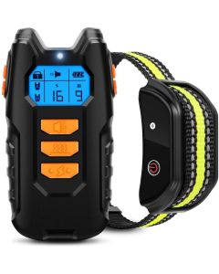 800m Electric Dog Training Collar With LCD Display Vibration Anti-Bark Control Rechargeable Remote Waterproof Collar For Dogs