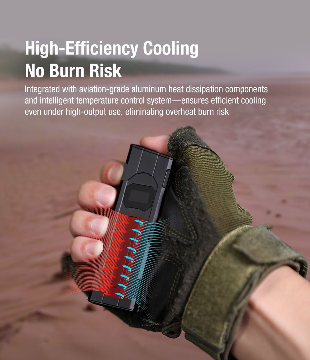 klarus X2 Ultra-Thin Palm-Sized EDC Tactical Flashlight, USB-C Rechargeable 3000 Lumens Compact & Mighty Pocket Light