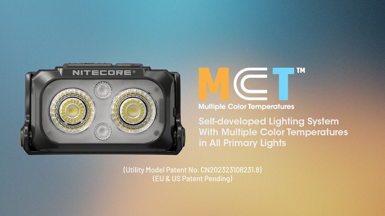 NITECORE NU25 MCT LED Headlamp 400 Lumens USB-C Rechargeable Lightweight Hiking Gear for Outdoor Enthusiasts