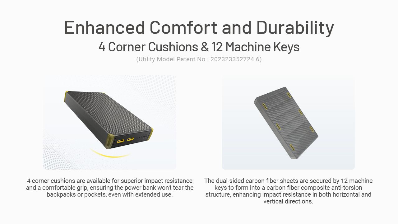 Nitecore NB20000 Gen3 QC Dual Port USB-C Power Bank 20000mAh Compact Lightweight Travel Companion