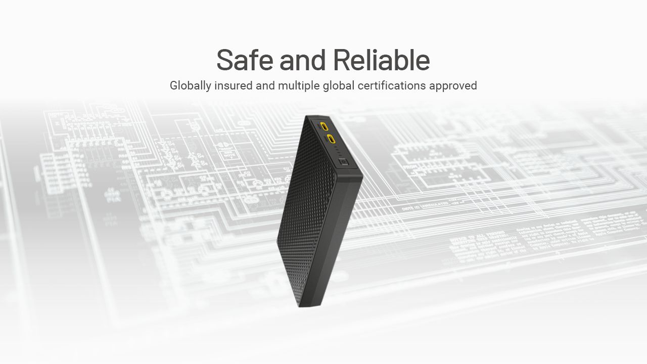 Nitecore NB20000 Gen3 QC Dual Port USB-C Power Bank 20000mAh Compact Lightweight Travel Companion