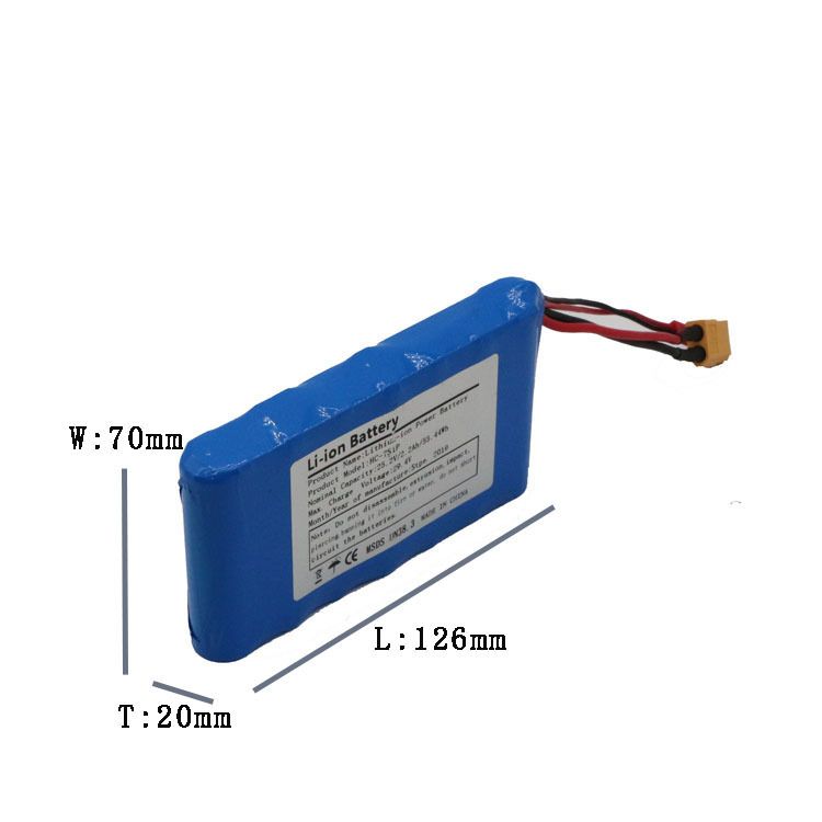 Lightweight 25.2V 5C Battery Pack for Skateboards High-Performance 18650 Li-Ion Long-Lasting with Safety Features