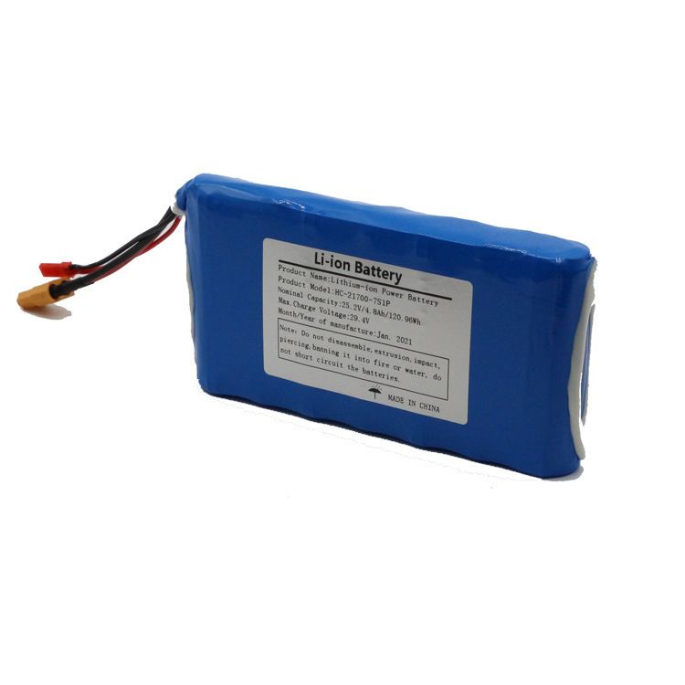 21700-7S1P-25.2V High Capacity Battery Pack Lightweight Li-Ion Skateboard Energy Solution with Robust Safety Features