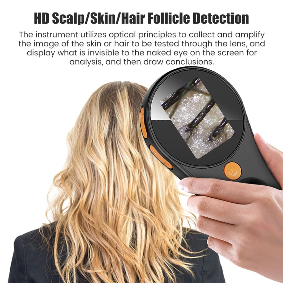 500X Magnification Digital Microscope 2MP Magnifying Glass Electronics Repair Video Coins Microscopio Handheld Dermatoscope Skin Analyzer Machine