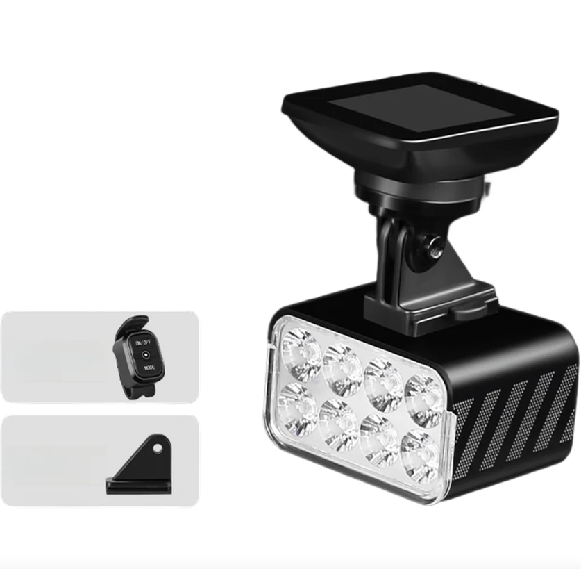 Wireless Remote Hoisting Bike Headlight 1800 Lumens Lifting Front Head Lamp