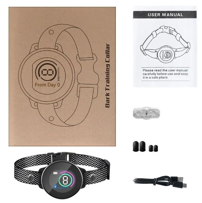 Smart Automatic Anti Barking Dog Collar Rechargeable Design with Intelligent Bark Recognition Humane Solution