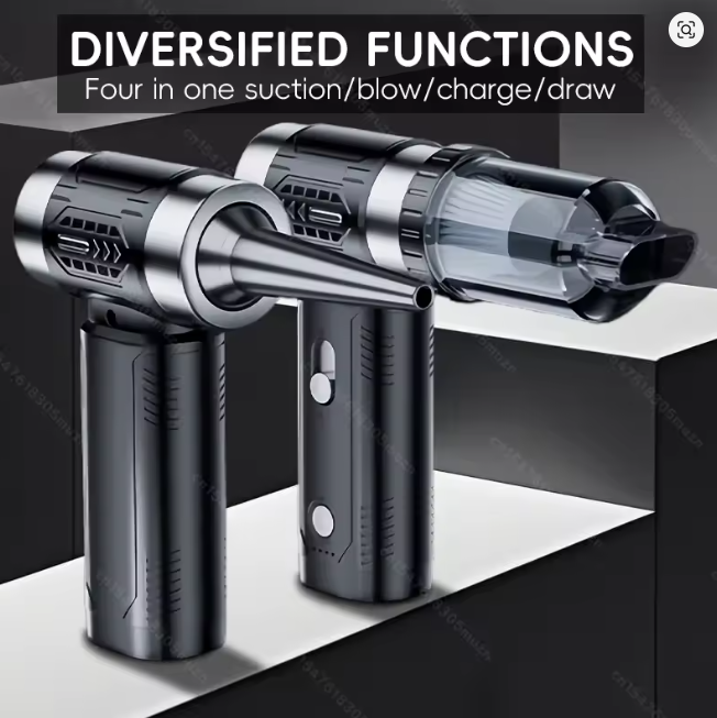 Handheld violent fan MegaFlow 50 Compressed Air Duster-100000RPM Super Power Electric Air Duster, 3-Gear Adjustable Mini Blower with Fast Charging