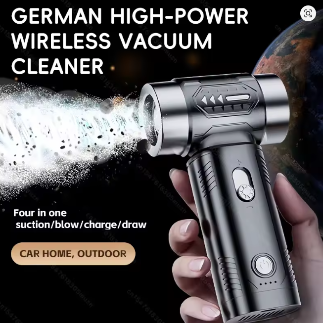 Handheld violent fan MegaFlow 50 Compressed Air Duster-100000RPM Super Power Electric Air Duster, 3-Gear Adjustable Mini Blower with Fast Charging