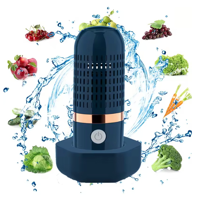 Fruit and Vegetable Cleaning Tool, Wireless Rechargeable Food Washer | OH-ion Purification Technology, IPX7 Waterproof, for Fruits, Veggie, Grains, Rice, for Meat, Seafood