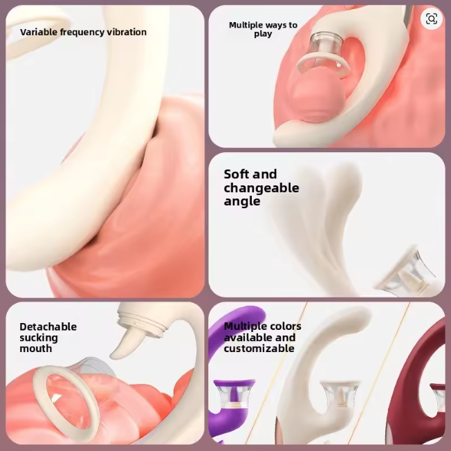 Tongue Sex Toy Sucking Vibrator for Clitoral G Spot Stimulation, Adult Sex Toys for Women Couple