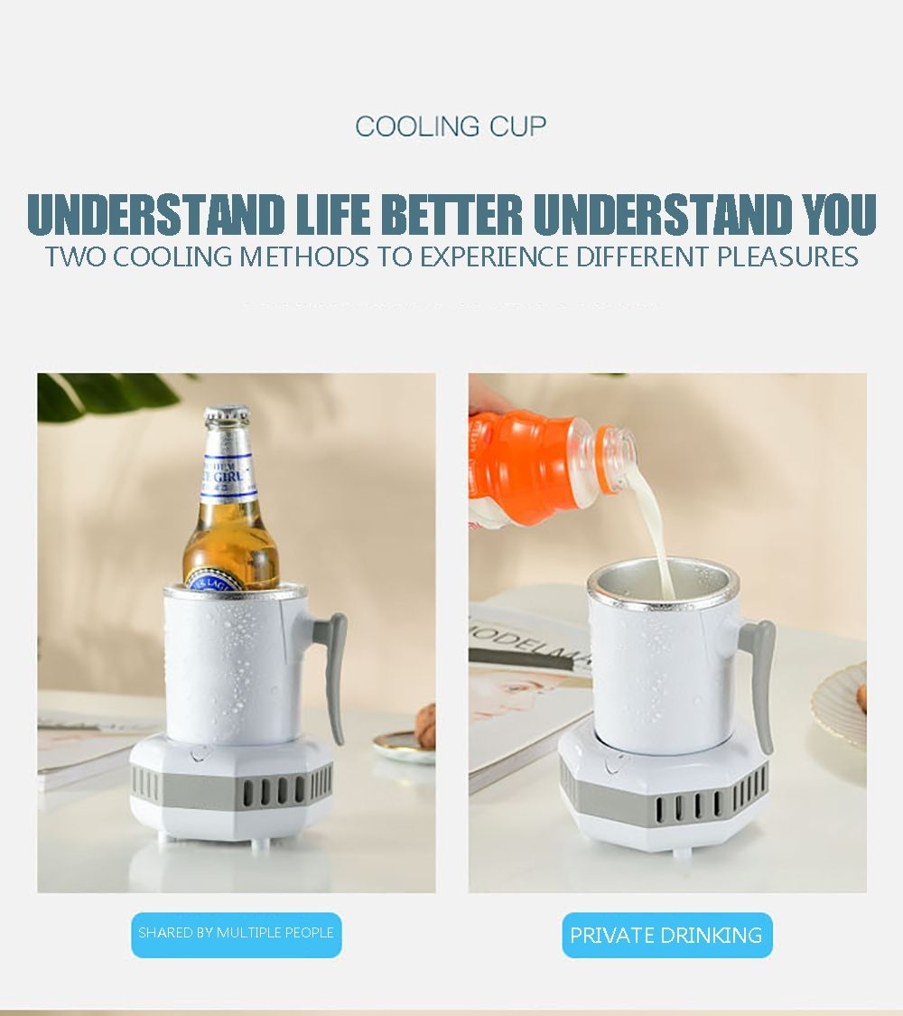 Portable Refrigerator Electric Drink Cooler Fast Cooling Kettle Summer Party Essentials for Ice-Cold Beverages
