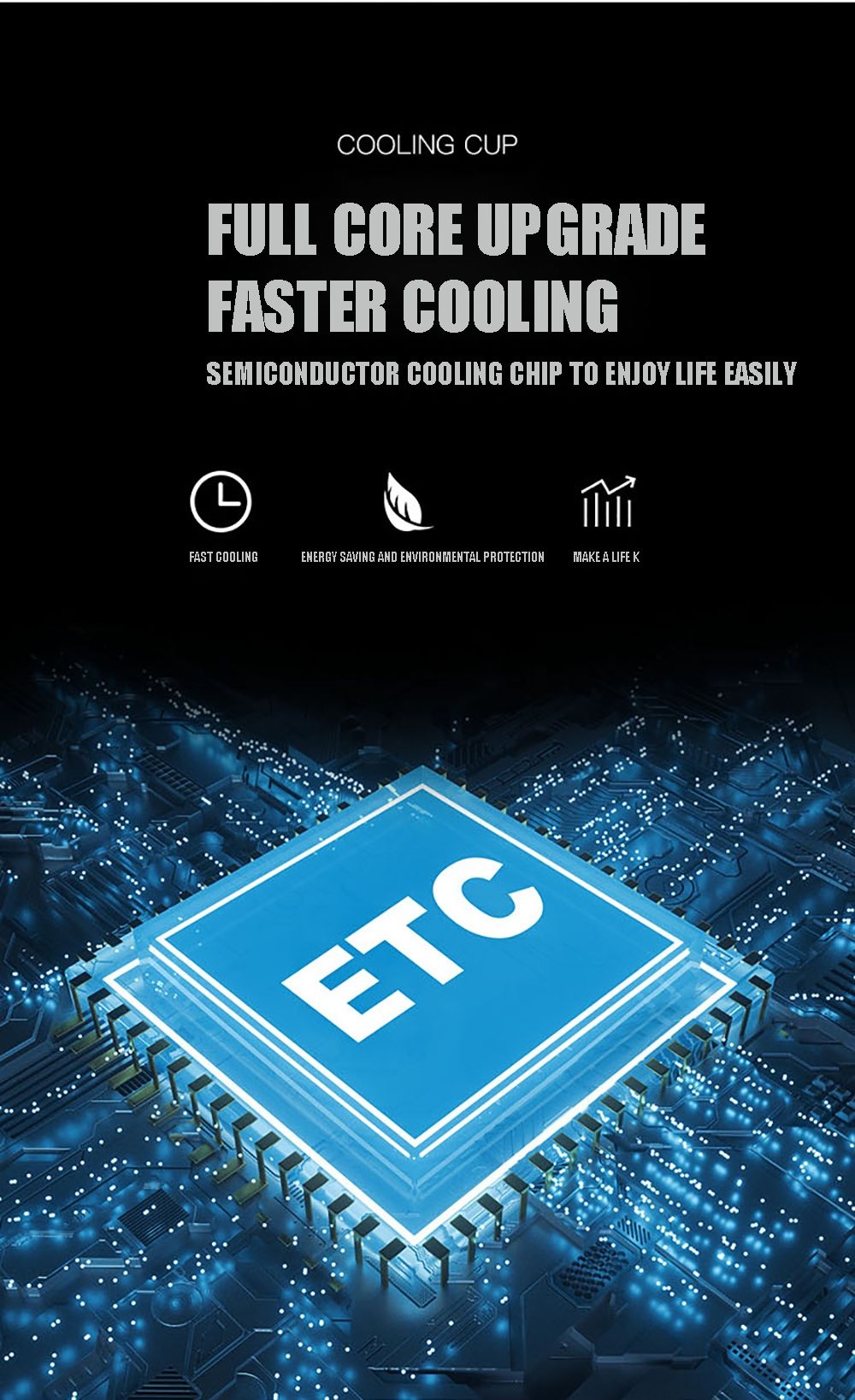 Portable Refrigerator Electric Drink Cooler Fast Cooling Kettle Summer Party Essentials for Ice-Cold Beverages