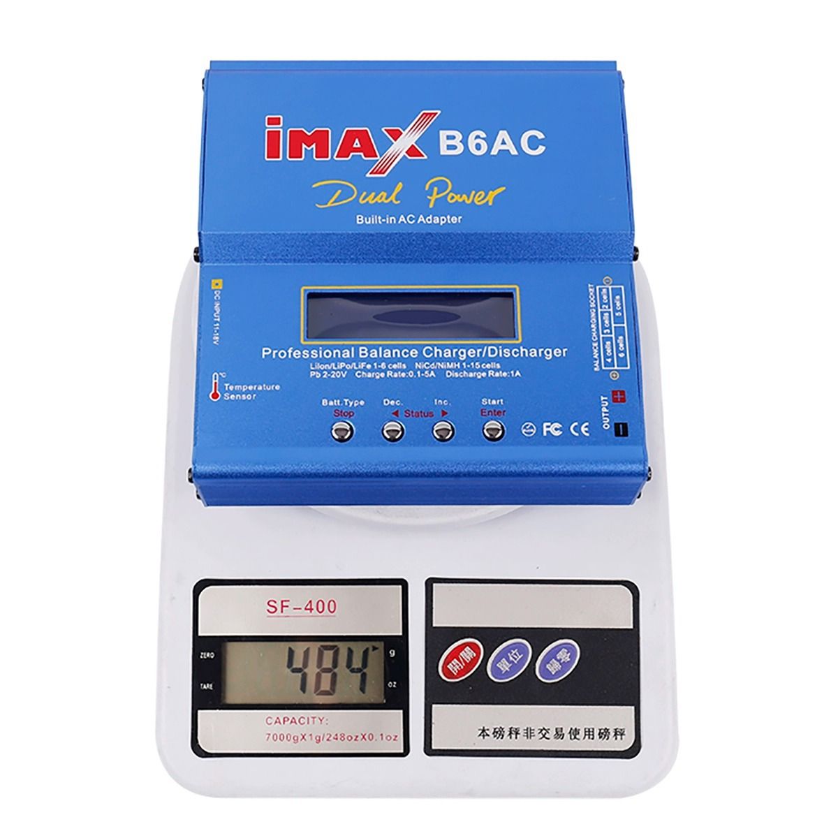 Imax B6AC 80W 6A RC Charger with Digital LCD for LiPo NiMH Battery Maximum Safety Rapid Charging