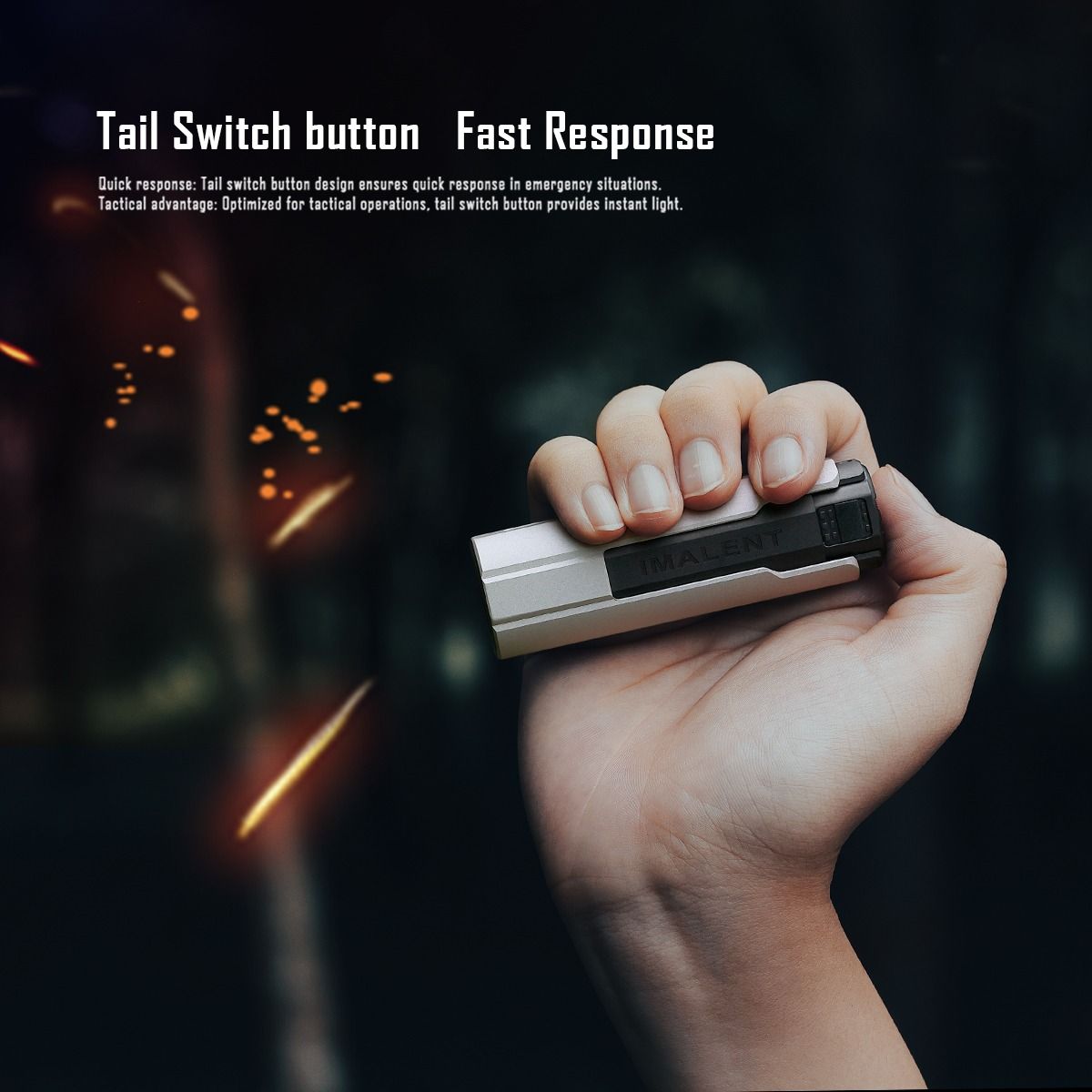 IMALENT LD35 1200 Lumens LED Type-C Rechargeable EDC Flashlight 