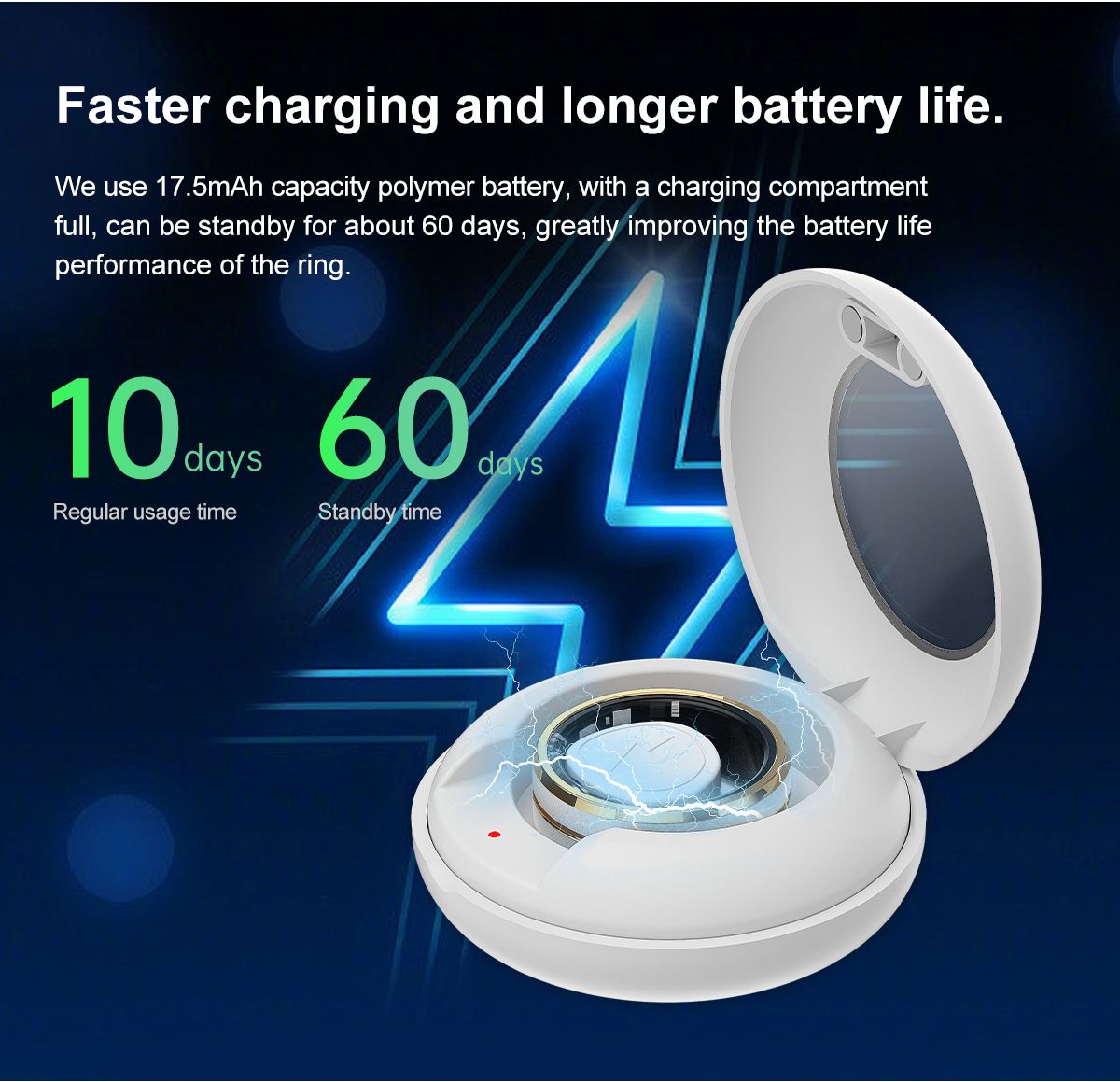 Multi-functional Smart Ring Wearable Technology with Heart Rate and Sleep Quality Tracking Stylish Accessory