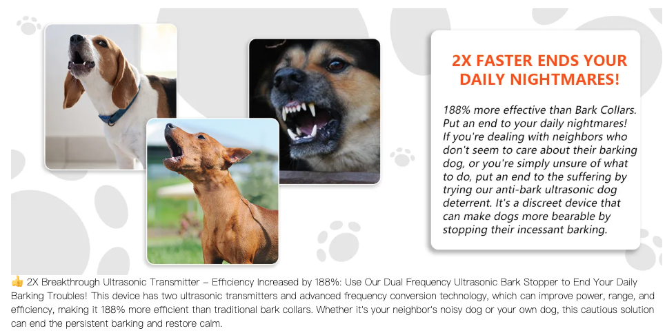 Ultrasonic Barking Stop Device, Dog Driving Device, Noise Prevention Training Device, Automatic Dog Barking Stop Device Ultrasonic Anti Barking Device